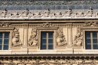 La Cour Carrée; aile Lescot, détail - Jean Goujon